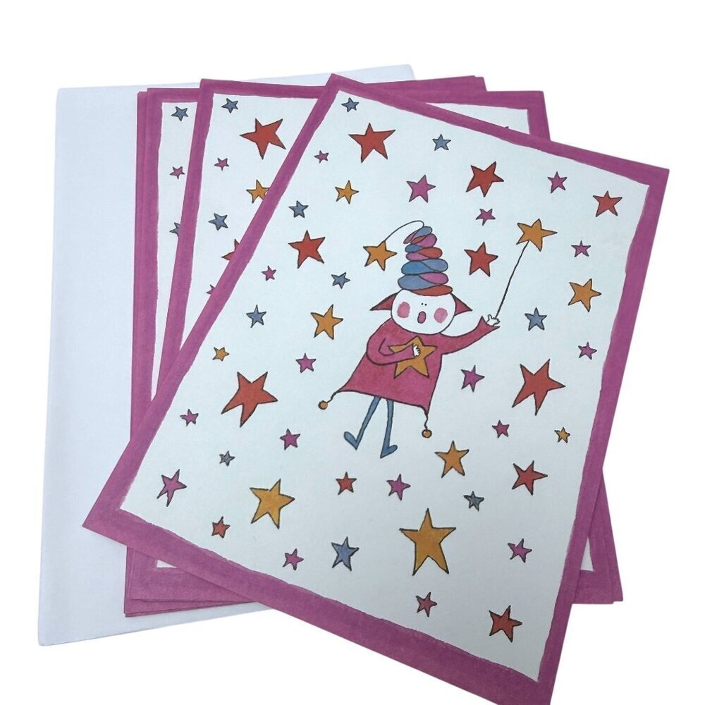 Reach for the Stars Fairy 7 Blank Greeting Cards Graduation Birthday